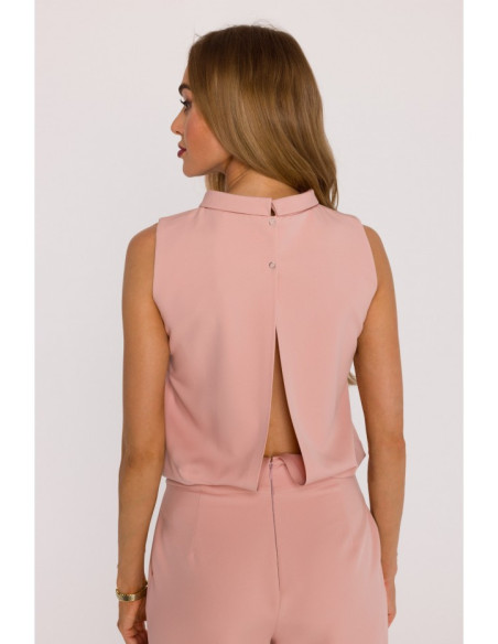 M382 Kombinezonas be rankovių - pudros mėlyna