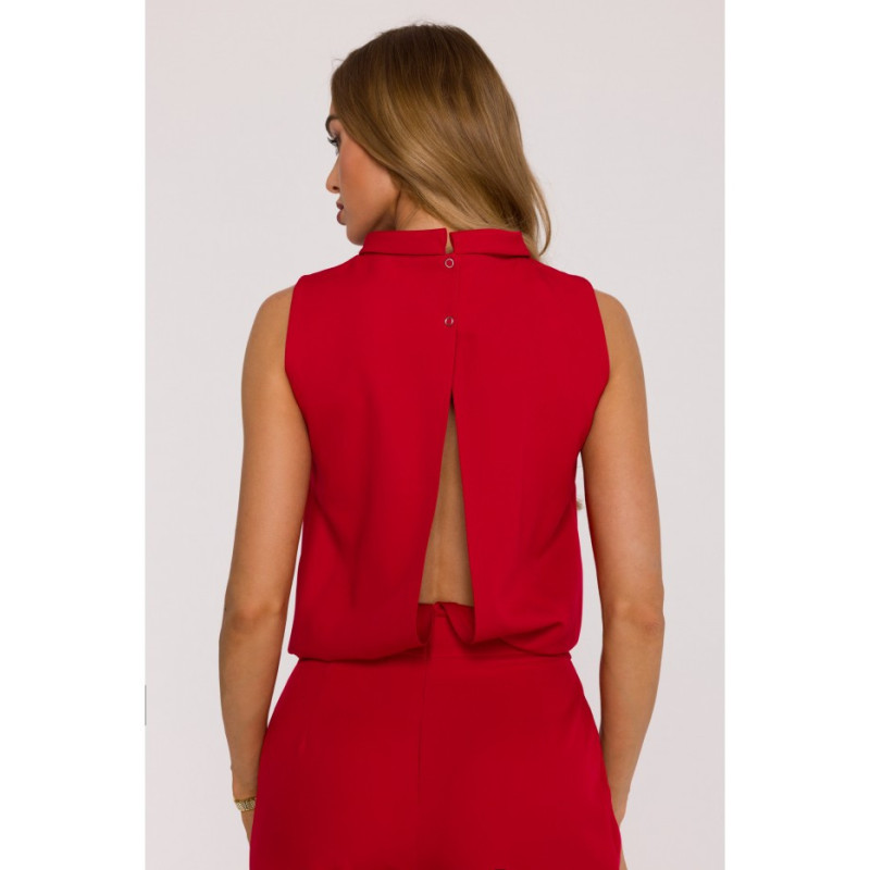 M382 Kombinezonas be rankovių - raudonas 2