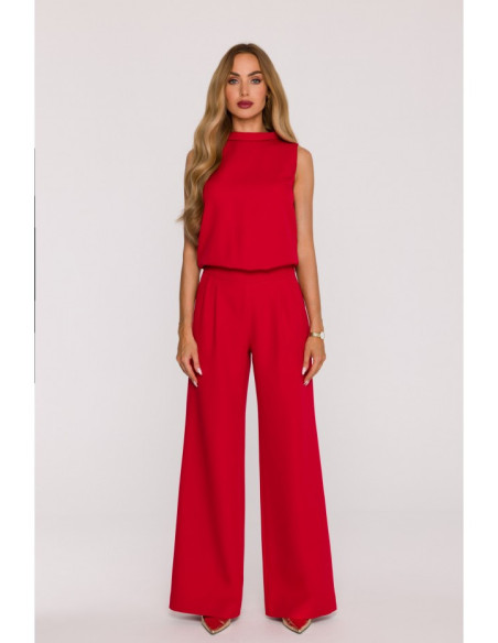 M382 Kombinezonas be rankovių - raudonas