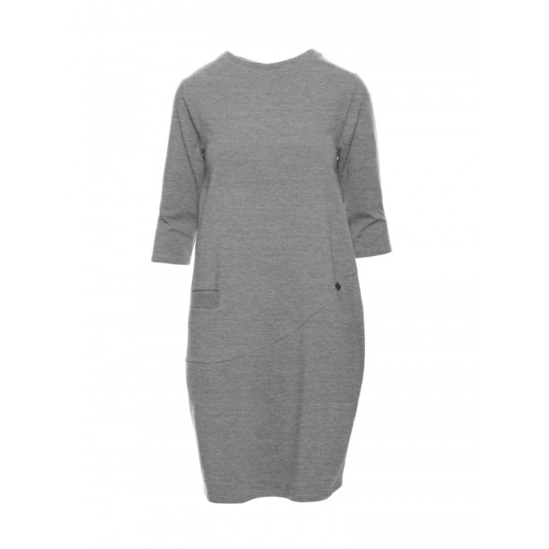 B083 Moteriška "bomber" suknelė - pilka 2