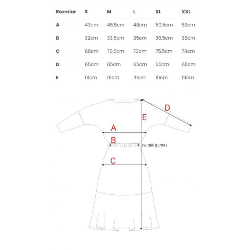 B087 Suknelė ilgomis rankovėmis - rugiagėlių mėlyna 2