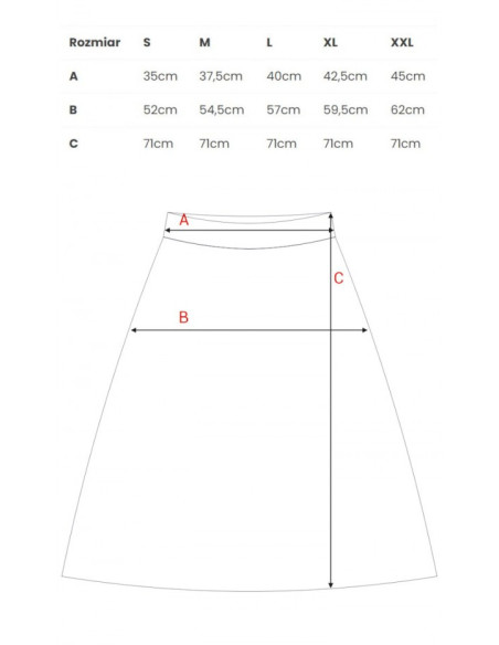 S133 Platėjantis midi sijonas - žalias