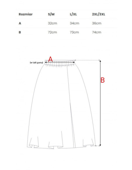 B130 Platėjantis midi sijonas - juodas
