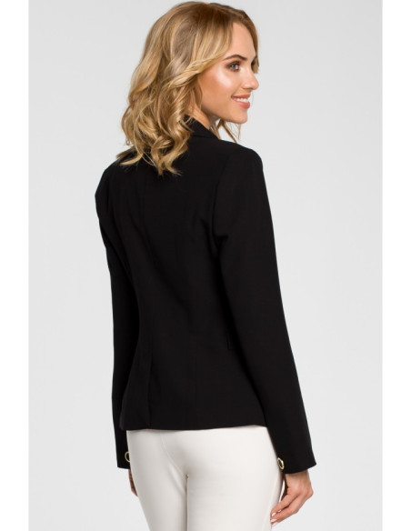 M051 Elegantiška moteriška striukė - juoda