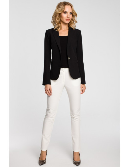 M051 Elegantiška moteriška striukė - juoda