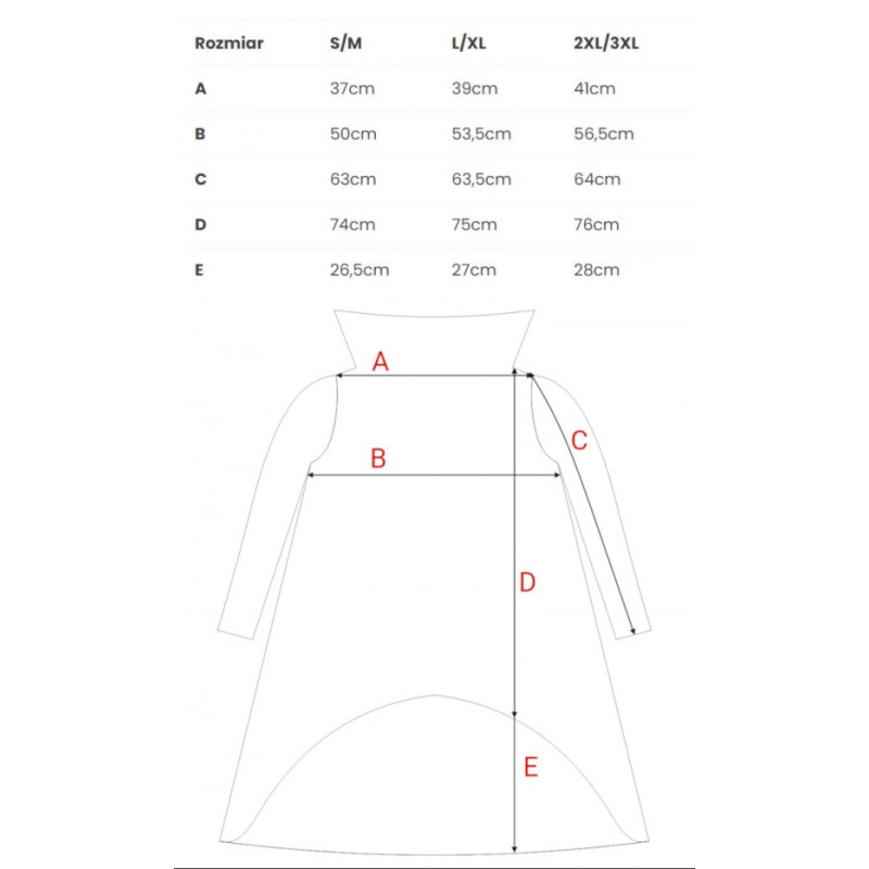 M477 Tunika plačia apykakle - juoda 2