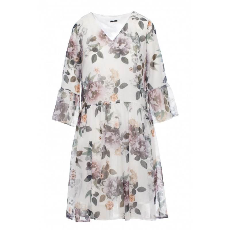 S214 Šifoninė suknelė su pažemintu liemeniu - 1 modelis 2