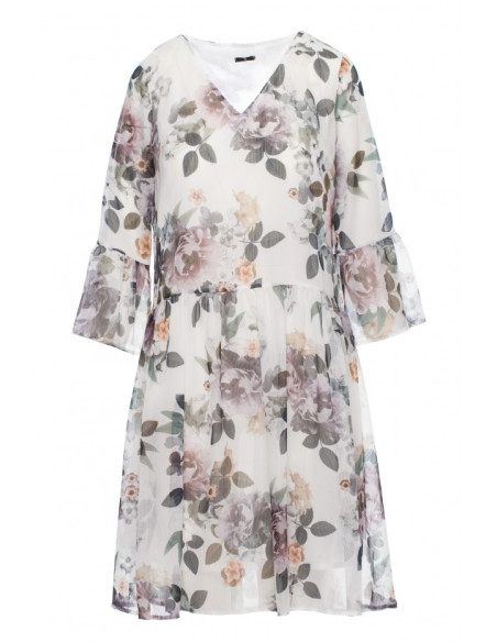 S214 Šifoninė suknelė su pažemintu liemeniu - 1 modelis