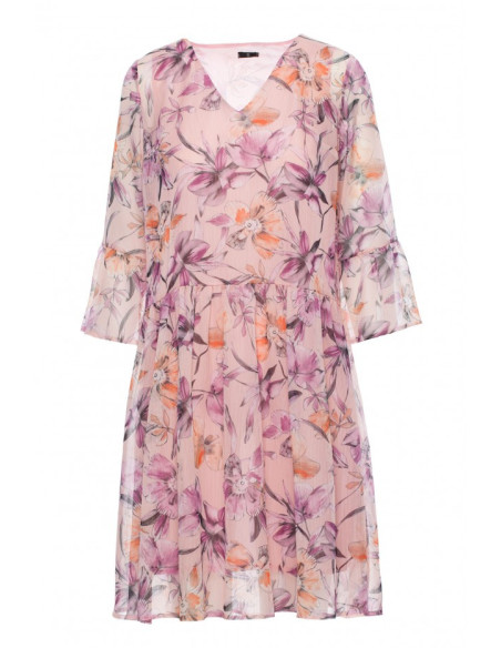 S214 Šifoninė suknelė su pažemintu liemeniu - 2 modelis