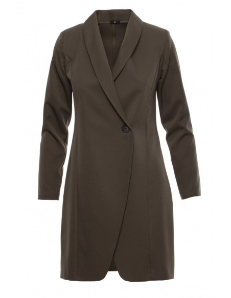 S217 Striukė suknelė - chaki spalvos