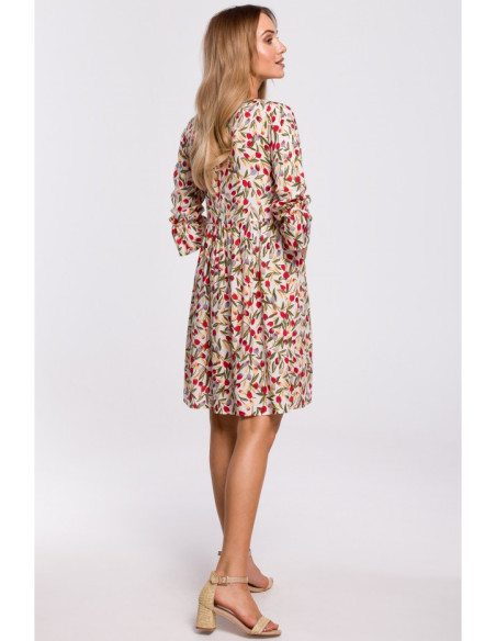 M521 Suknelė su raukiniais - 5 modelis