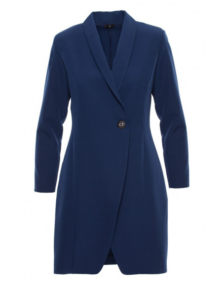 S217 Striukė suknelė - tamsiai mėlyna