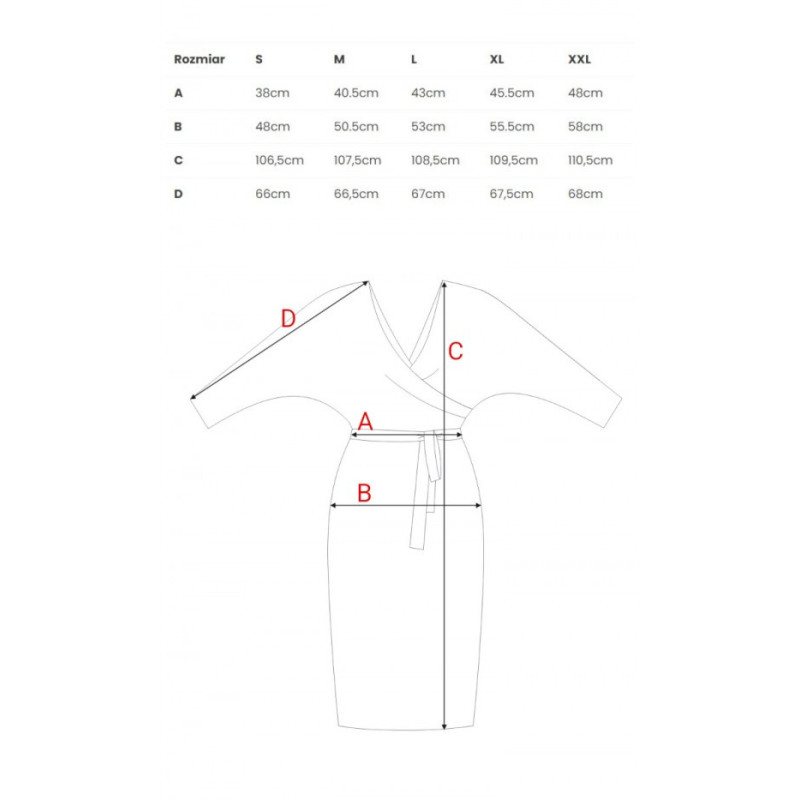 M524 Suknelė su vokeliais ir raštu - 2 modelis 2