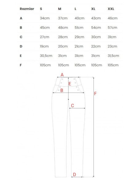 M530 High waisted trousers with decorative press studs - black