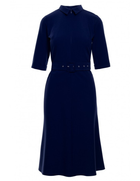 Tamsiai mėlyna suknelė