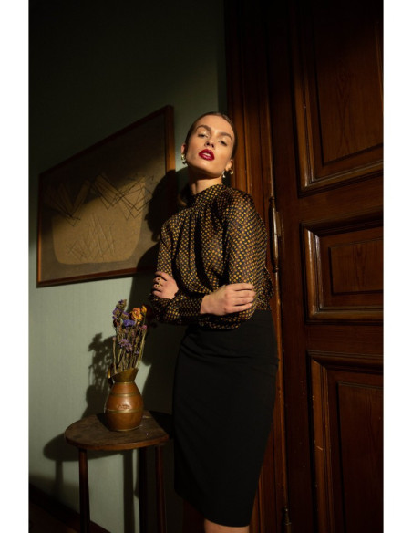 Ruda, taškuota palaidinė