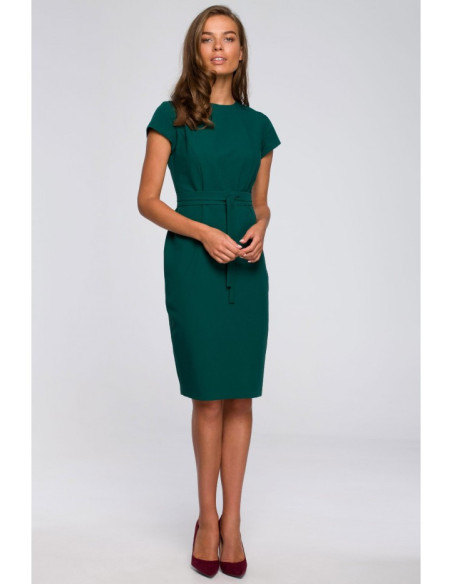 Tamsiai žalia suknelė