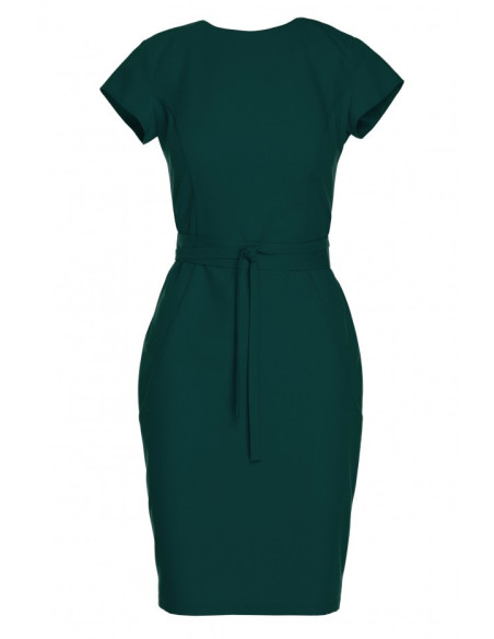 Tamsiai žalia suknelė