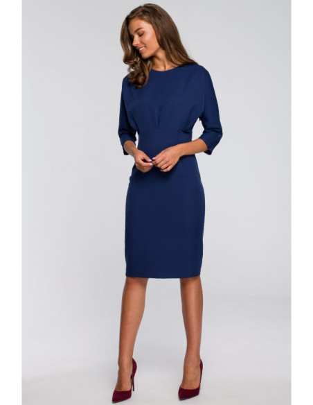 Tamsiai mėlyna suknelė