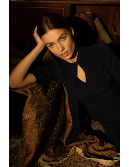 Elegantiškas, juodas kombinezonas