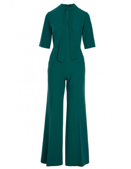 Elegantiškas, tamsiai žalias kombinezonas