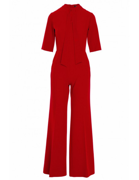 Elegantiškas, raudonas kombinezonas