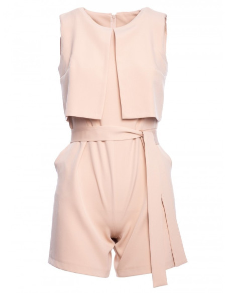 Rusvas trumpas kombinezonas