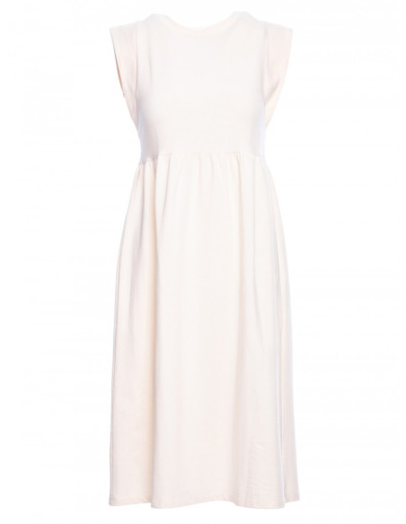 Kreminės spalvos suknelė