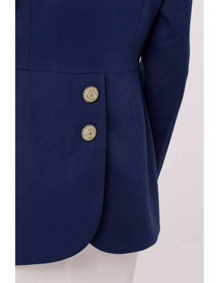 Tamsiai mėlynas švarkelis su sagomis