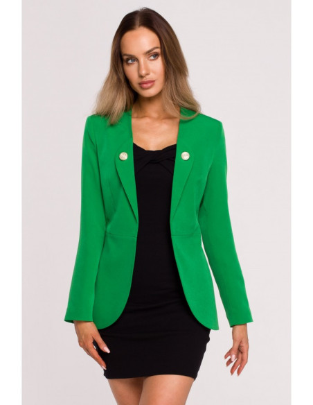 Žalias švarkelis su sagomis