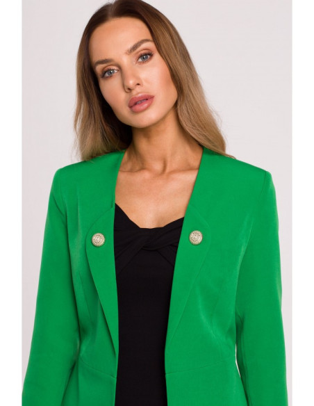 Žalias švarkelis su sagomis