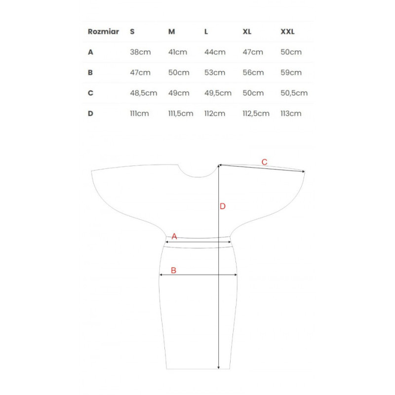 M700 Sheath dress with kimono sleeves - red 2