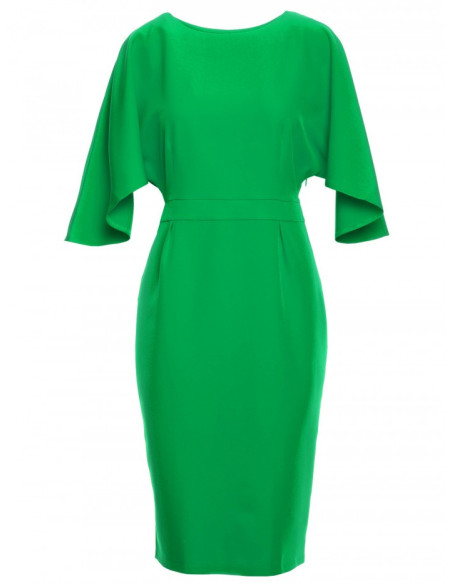 M700 Sheath dress with kimono sleeves - green