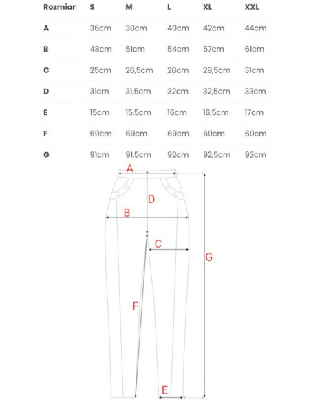 B243 Straight leg trousers leg with eyelets - black