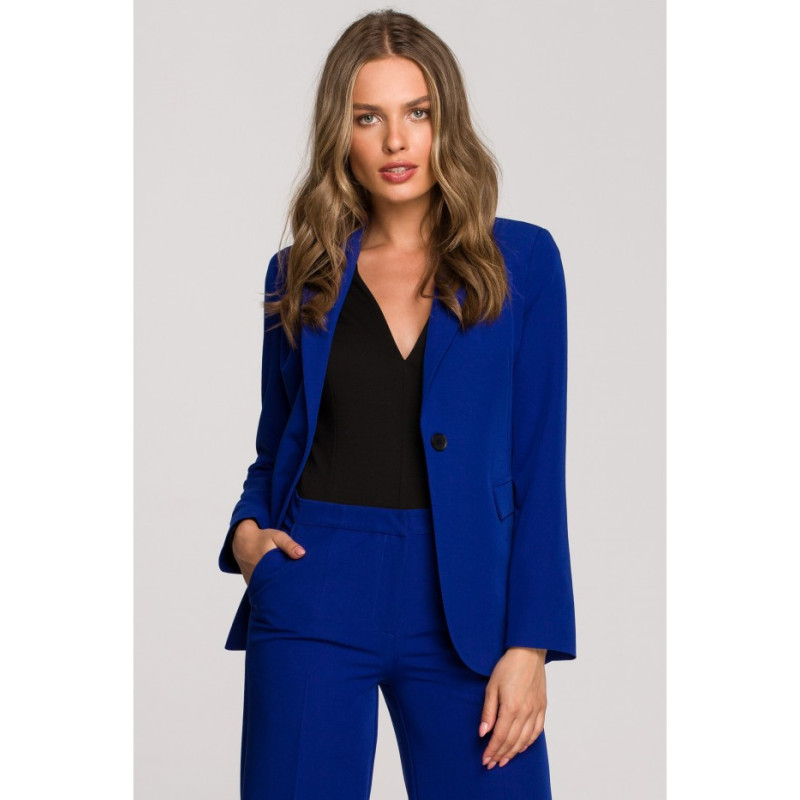 S310 Single button blazer keflavik - royal blue