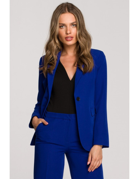 S310 Single button blazer keflavik - royal blue