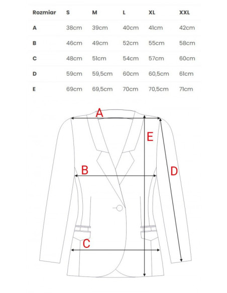 K141 Blazer with double flap pockets - crepe pink