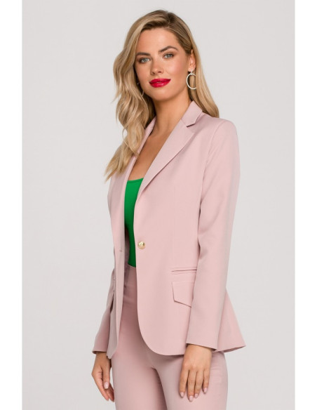 K141 Blazer with double flap pockets - crepe pink