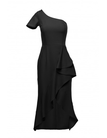 K146 One-shoulder dress - black