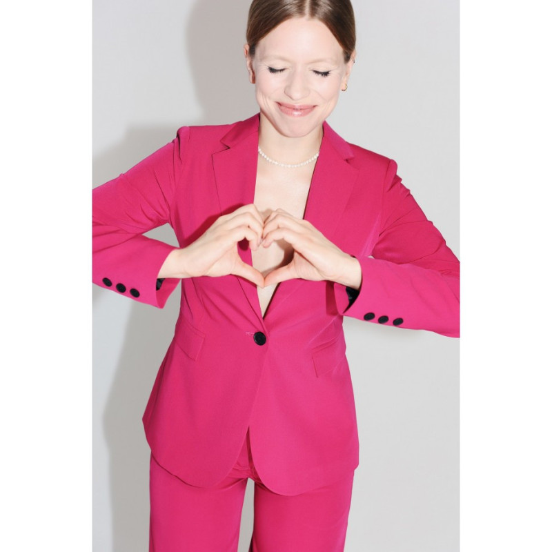 S310 Single button blazer keflavik - plum