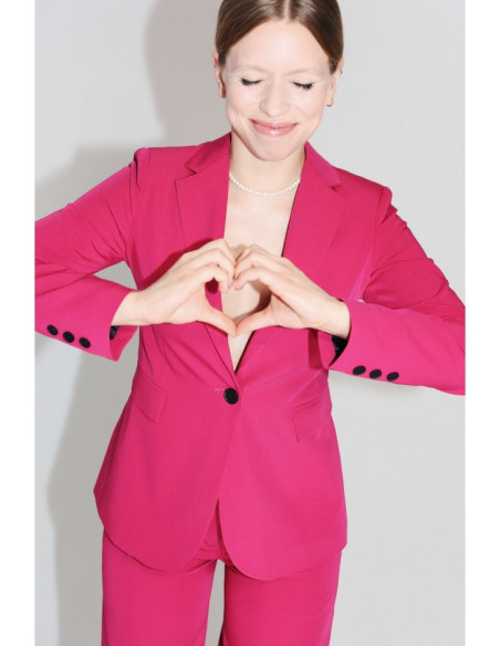 S310 Single button blazer keflavik - plum