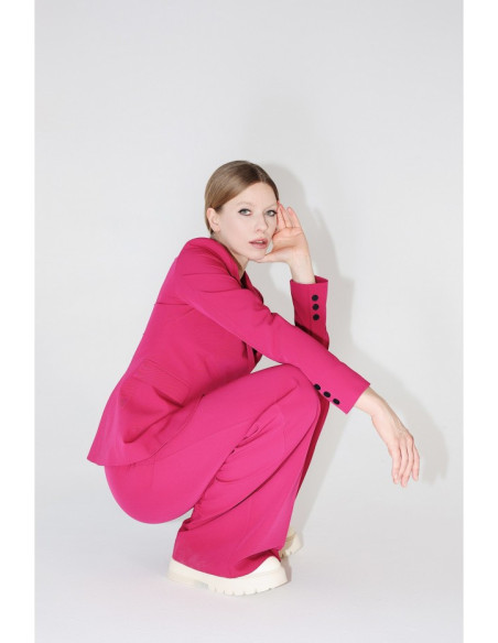 S310 Single button blazer keflavik - plum