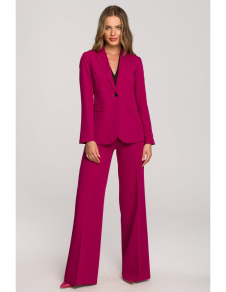 S310 Single button blazer keflavik - plum