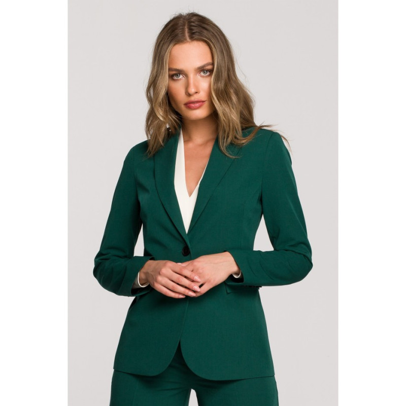 S310 Single button blazer keflavik - green