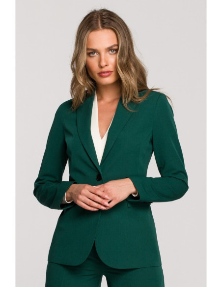 S310 Single button blazer keflavik - green