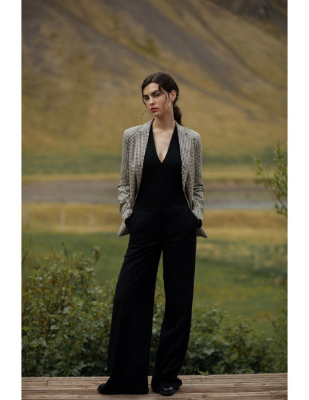 S311 Wide leg trousers - black