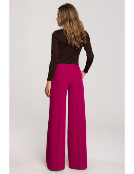 S311 Wide leg trousers - plum