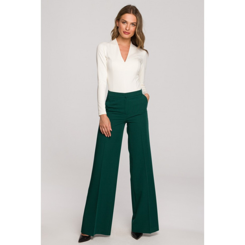 S311 Wide leg trousers - green
