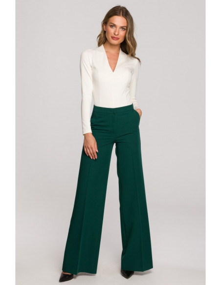 S311 Wide leg trousers - green