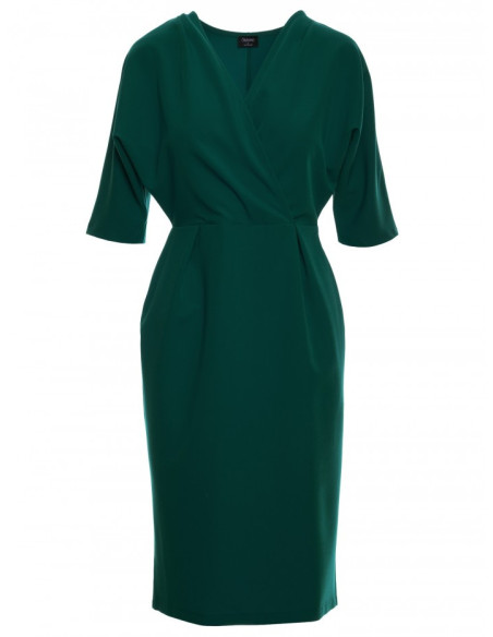 S313 Wrap top dress - green